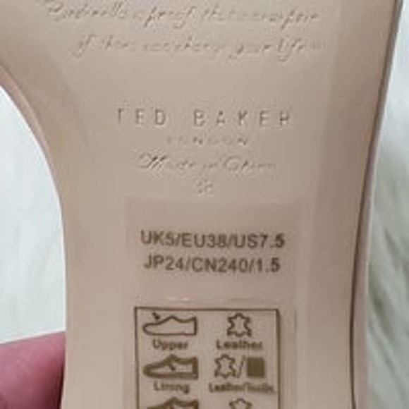 BRAND NEW Ted Baker Phanda 3 Heeled Sandals  - Nude Size 7.5 - Picture 6 of 8